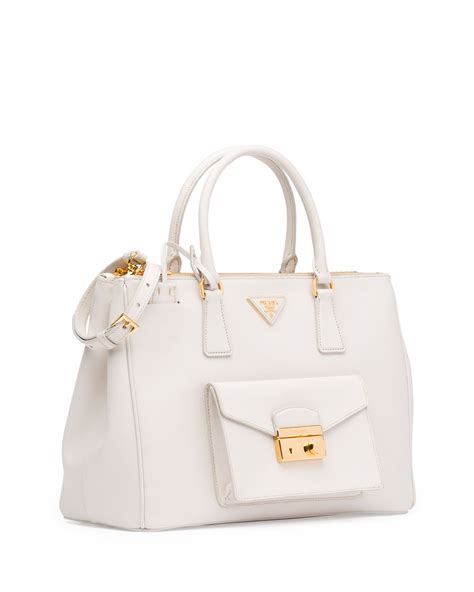 prada purse white|saks off Prada purses.